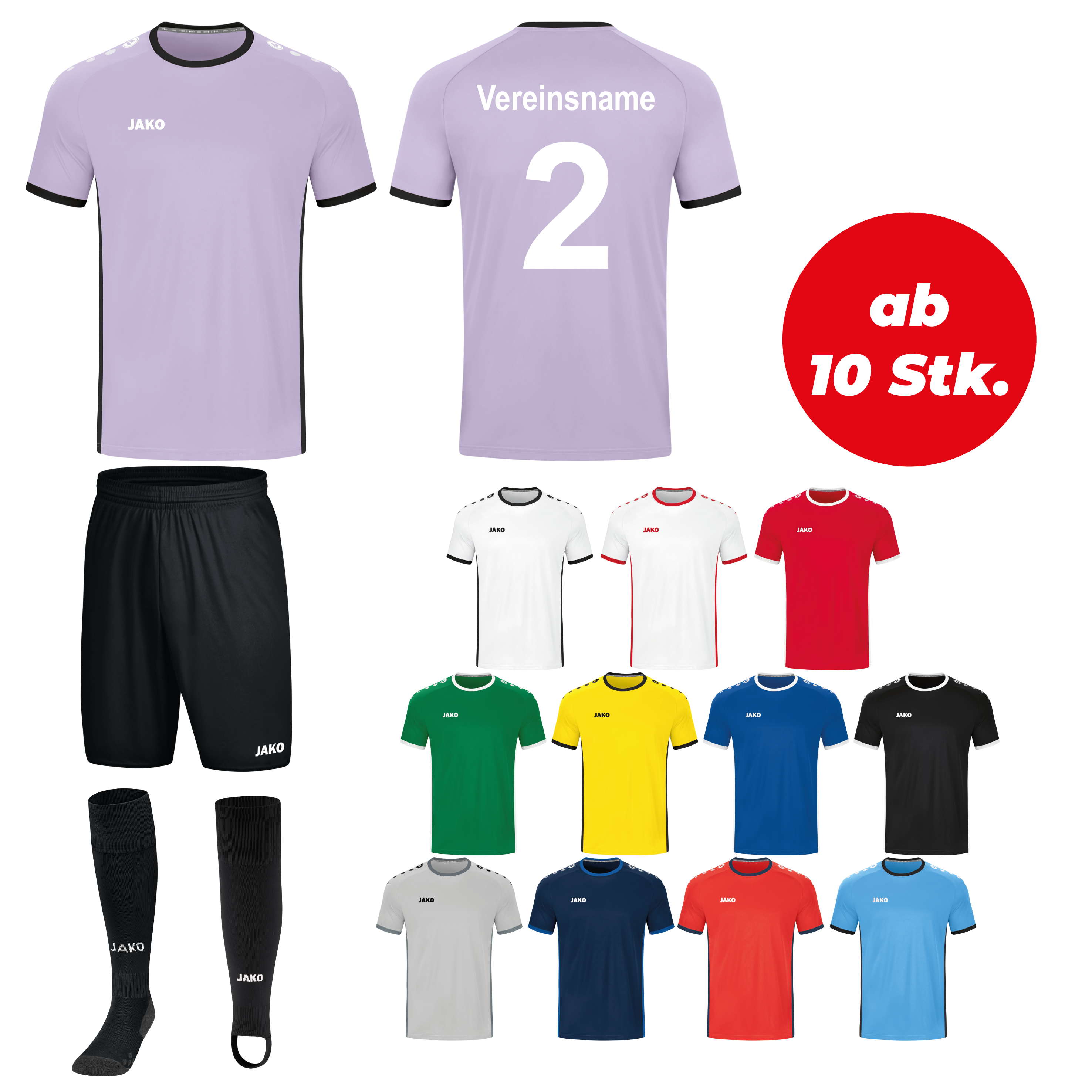Trikotsatz Fußball Jako PRIMERA ab 10 Stk. inkl. Druck Trikotsatz Fußball Jako PRIMERA ab 10 Stk. inkl. Druck