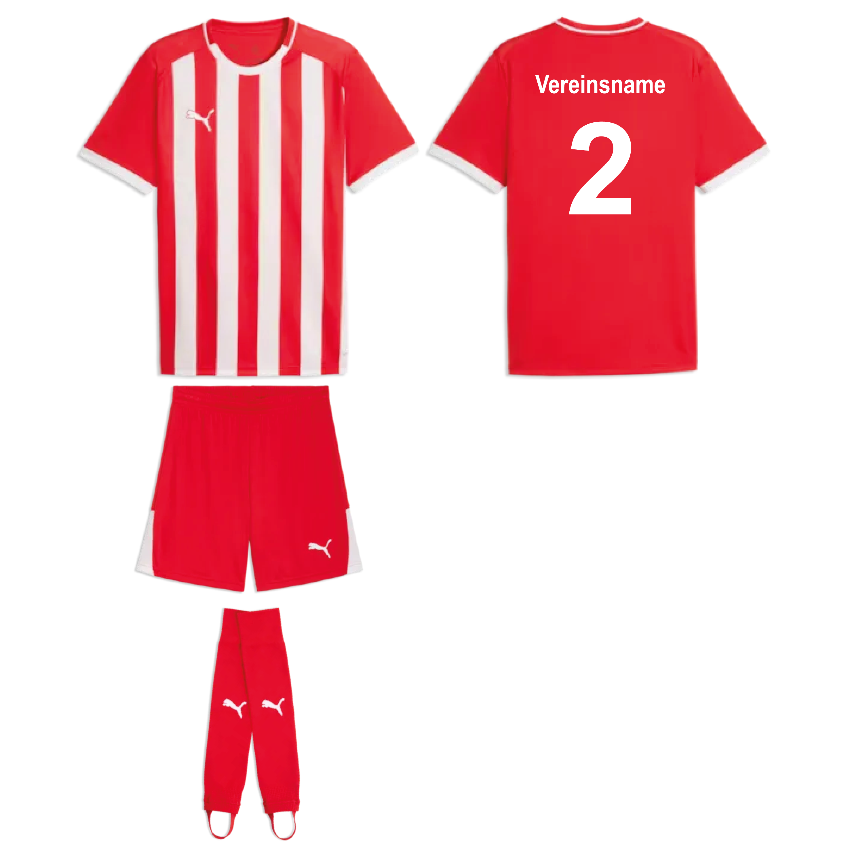 Trikotsatz Fußball PUMA teamLIGA26 STRIPED ab 10 Stk. inkl. Druck
