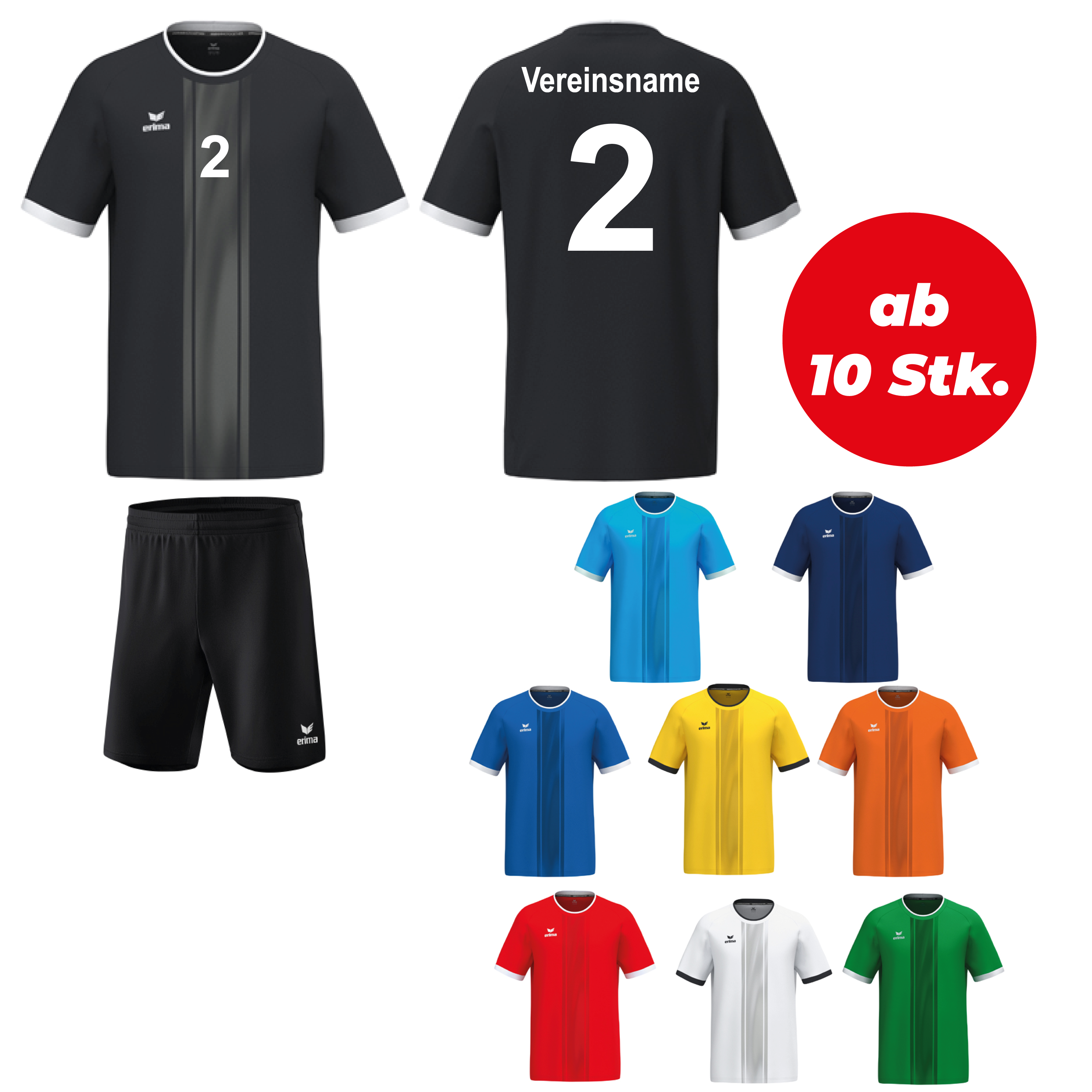 Trikotsatz Handball Erima LIBERO 125 ab 10 Stk. inkl. Druck