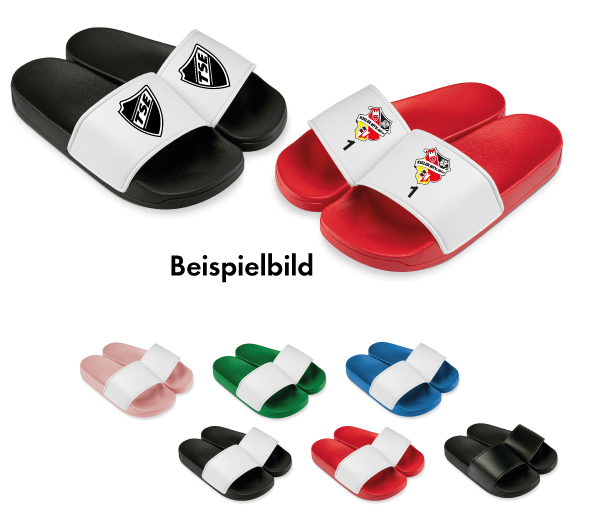 Vereinslatsche inkl. Druck Bekleidung, Schuhwerk, Sandale