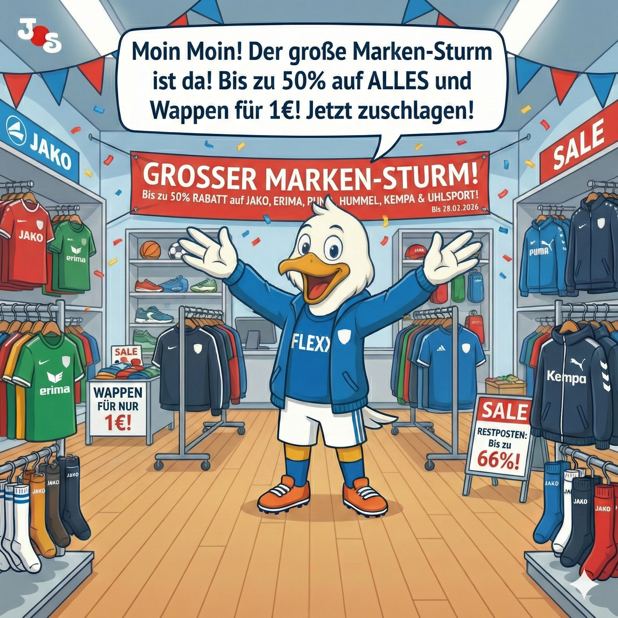 Der Marken-Sturm ist da! 🌪️ Bis zu 50% auf Hummel, Jako, Puma & Co.