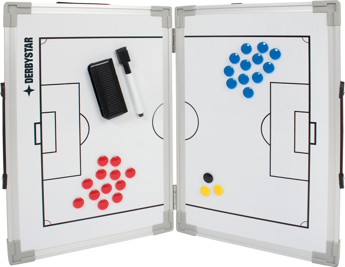Derbystar Taktiktafel Fußball Faltbar 60 x 45 cm Weißes Brett, Weißes Brett, Weißes Brett, Weißes Brett, Weißes Brett, Weißes Brett