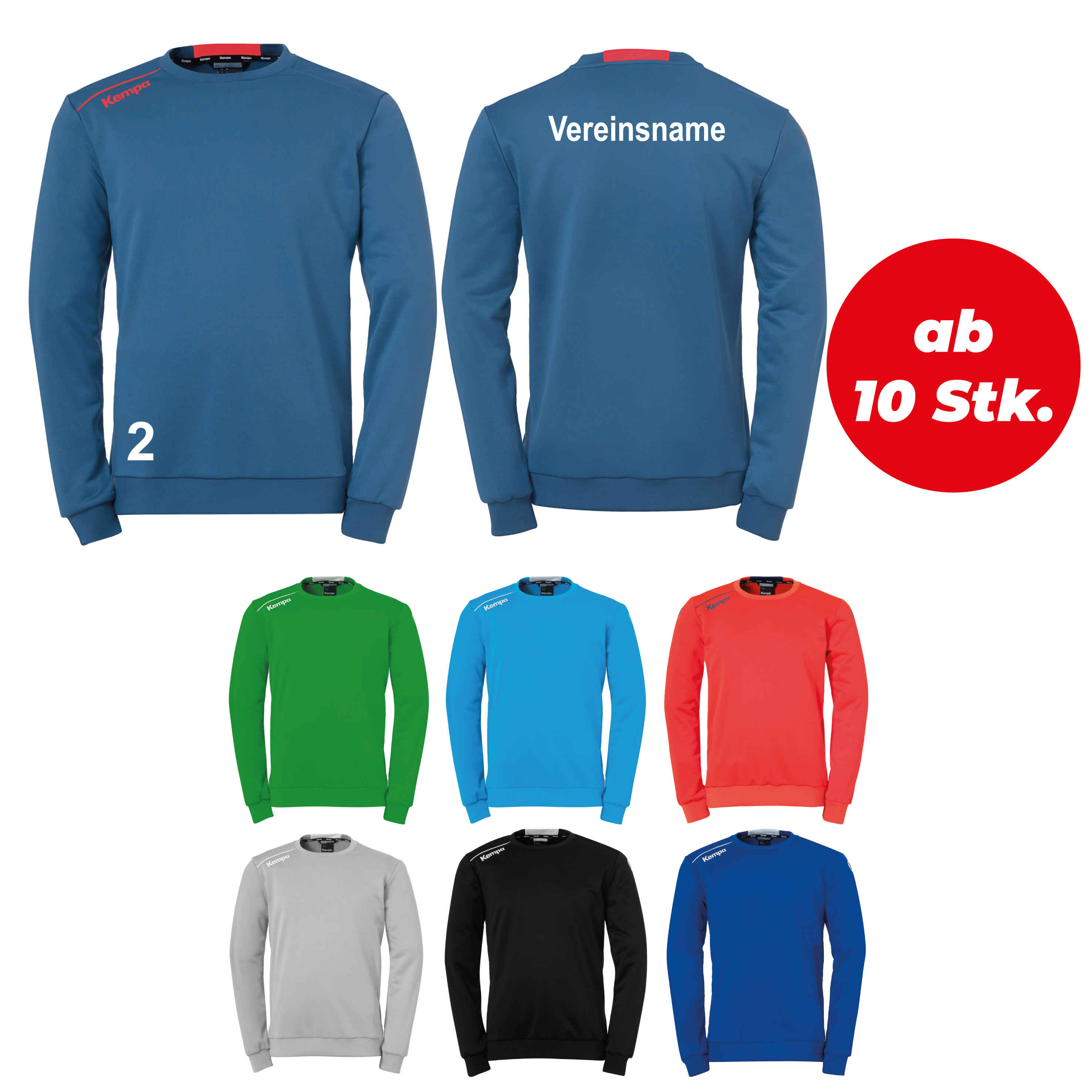 Sweatshirt PLAYER ab 10 Stk. inkl. Druck* Sweatshirt PLAYER ab 10 Stk. inkl. Druck*