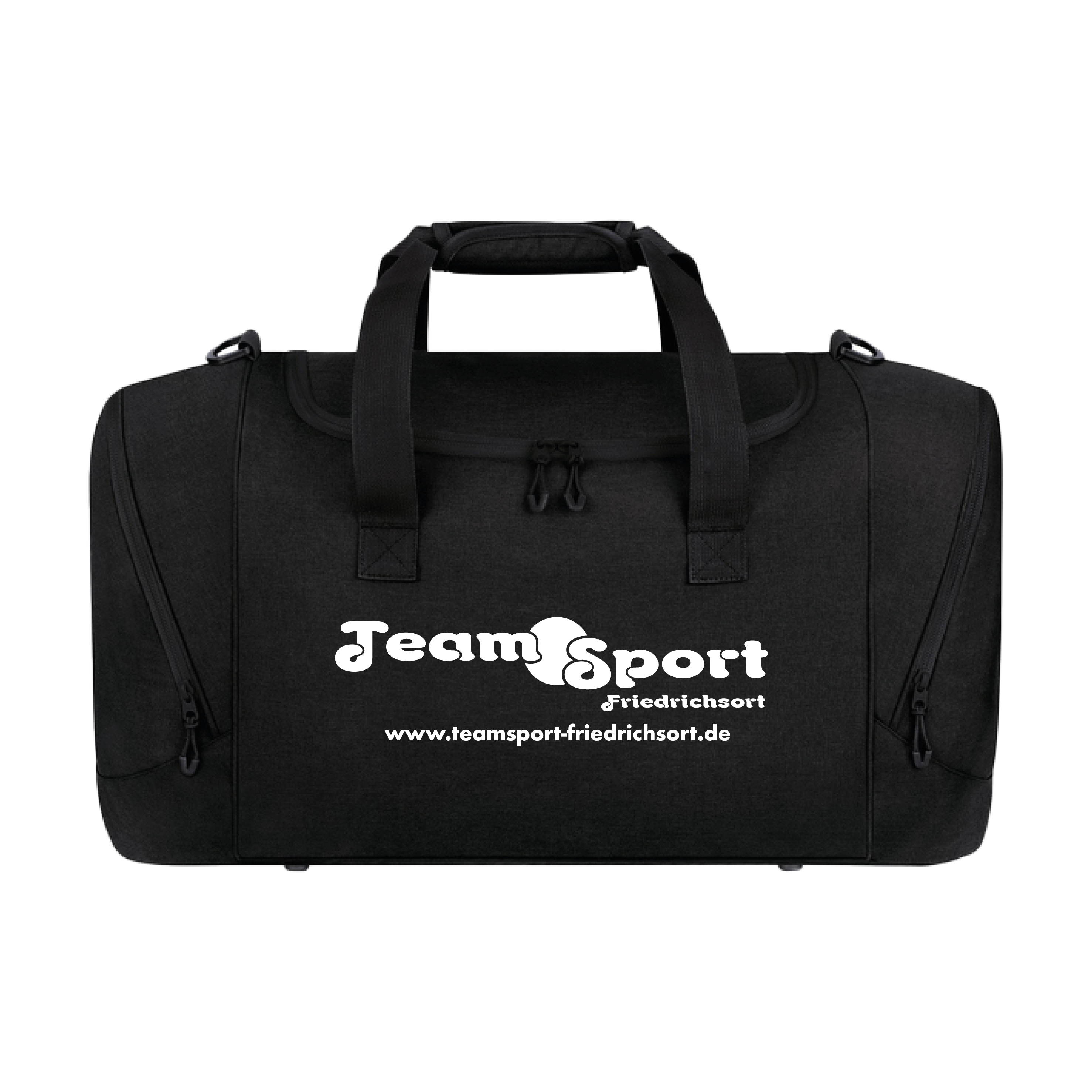 Sponsorenlogo auf Tasche