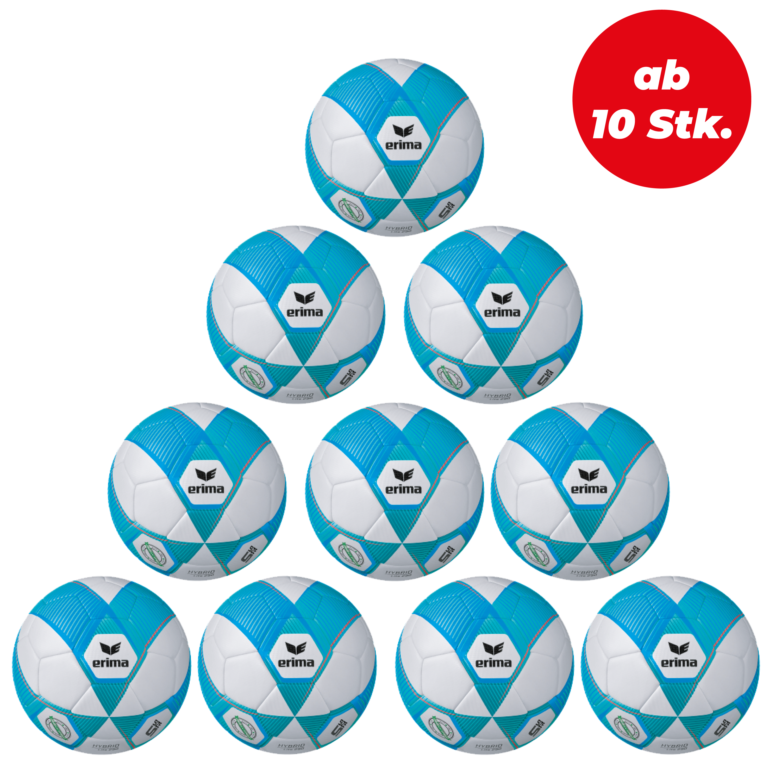 Erima Hybrid S-Light 290g Gr. 5 ab 10 Stk. Erima Hybrid S-Light 290g Gr. 5 ab 10 Stk.