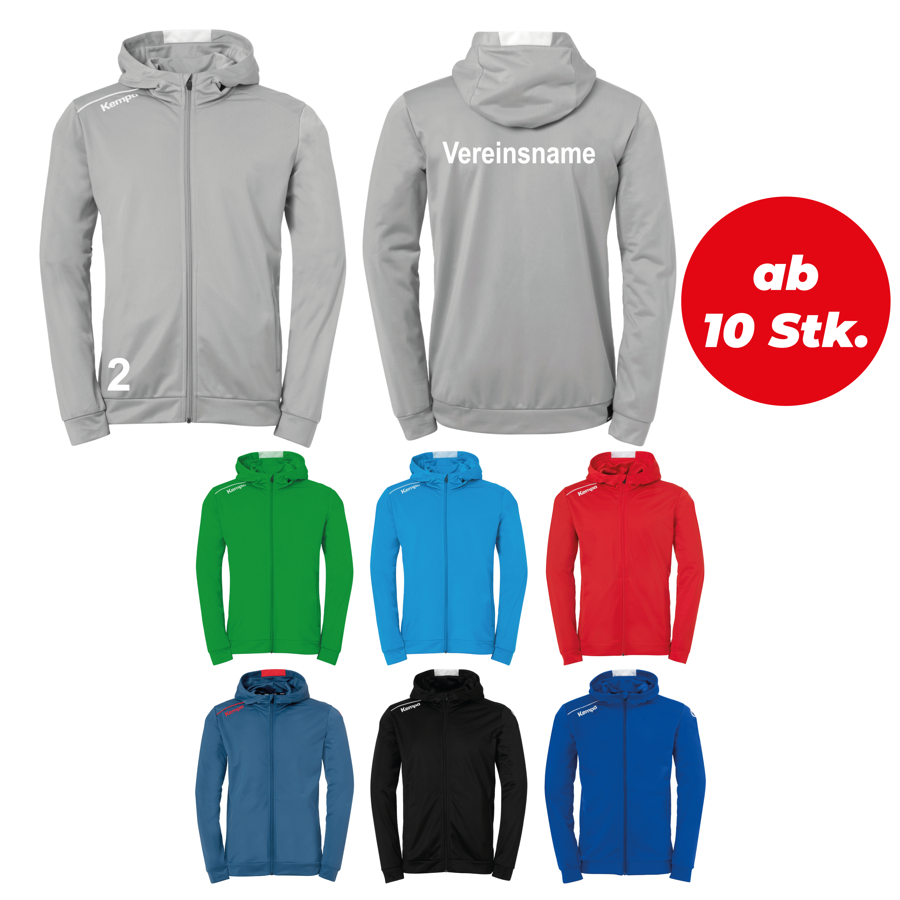 Kapuzenjacke PLAYER ab 10 Stk. inkl. Druck* Kapuzenjacke PLAYER ab 10 Stk. inkl. Druck*