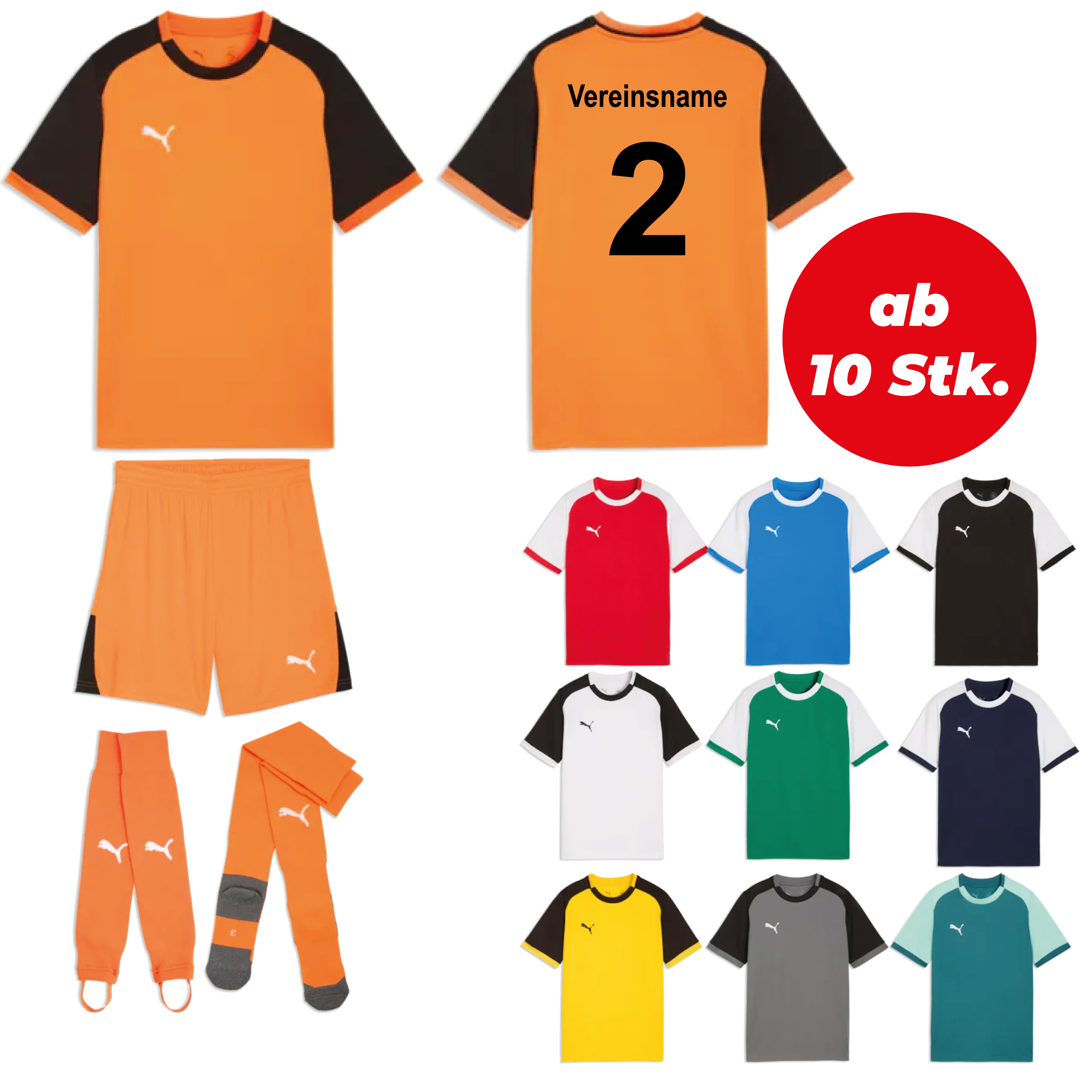 Trikotsatz Fußball PUMA teamLIGA26 MATCHDAY ab 10 Stk. inkl. Druck