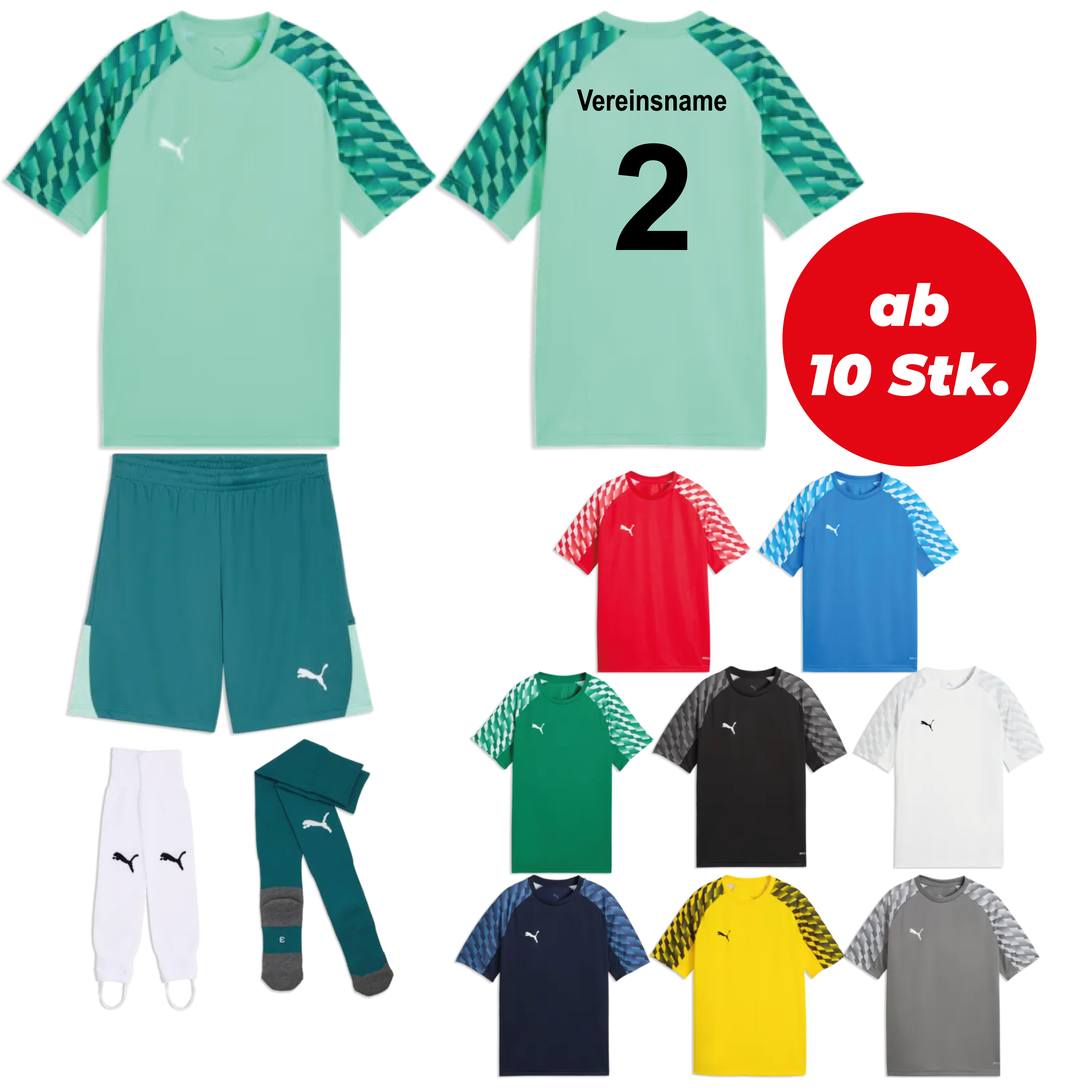 Trikotsatz Fußball PUMA teamLIGA26 ab 10 Stk. inkl. Druck