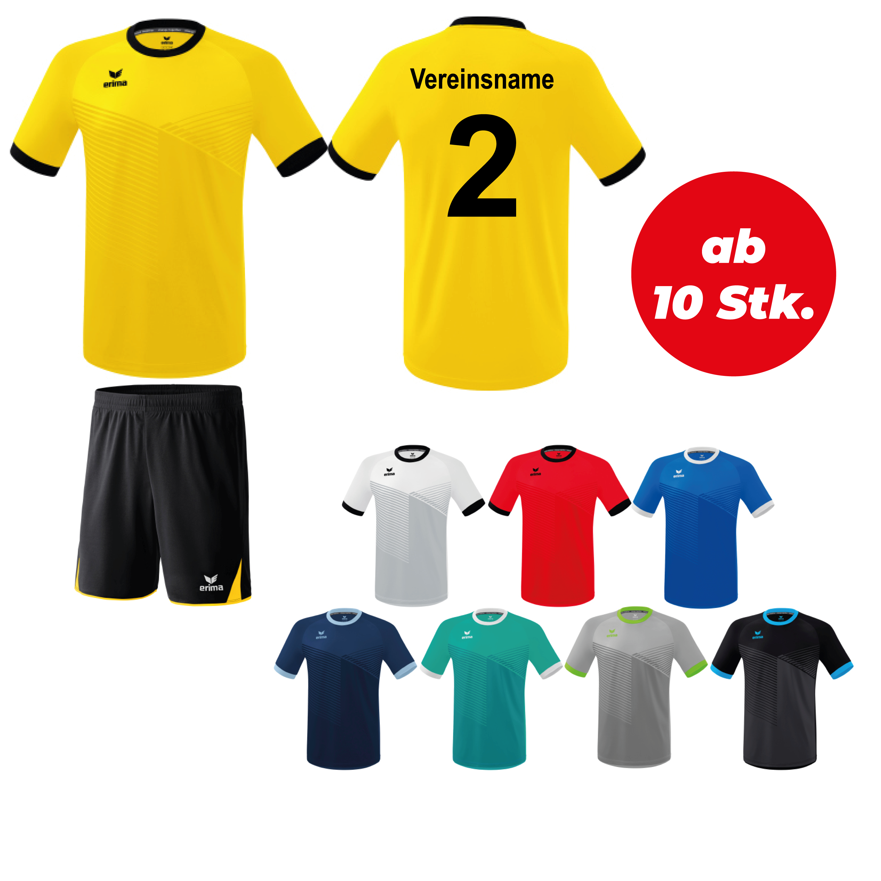 Trikotsatz Handball Erima MANTUA ab 10 Stk. inkl. Druck Trikotsatz Handball Erima MANTUA ab 10 Stk. inkl. Druck