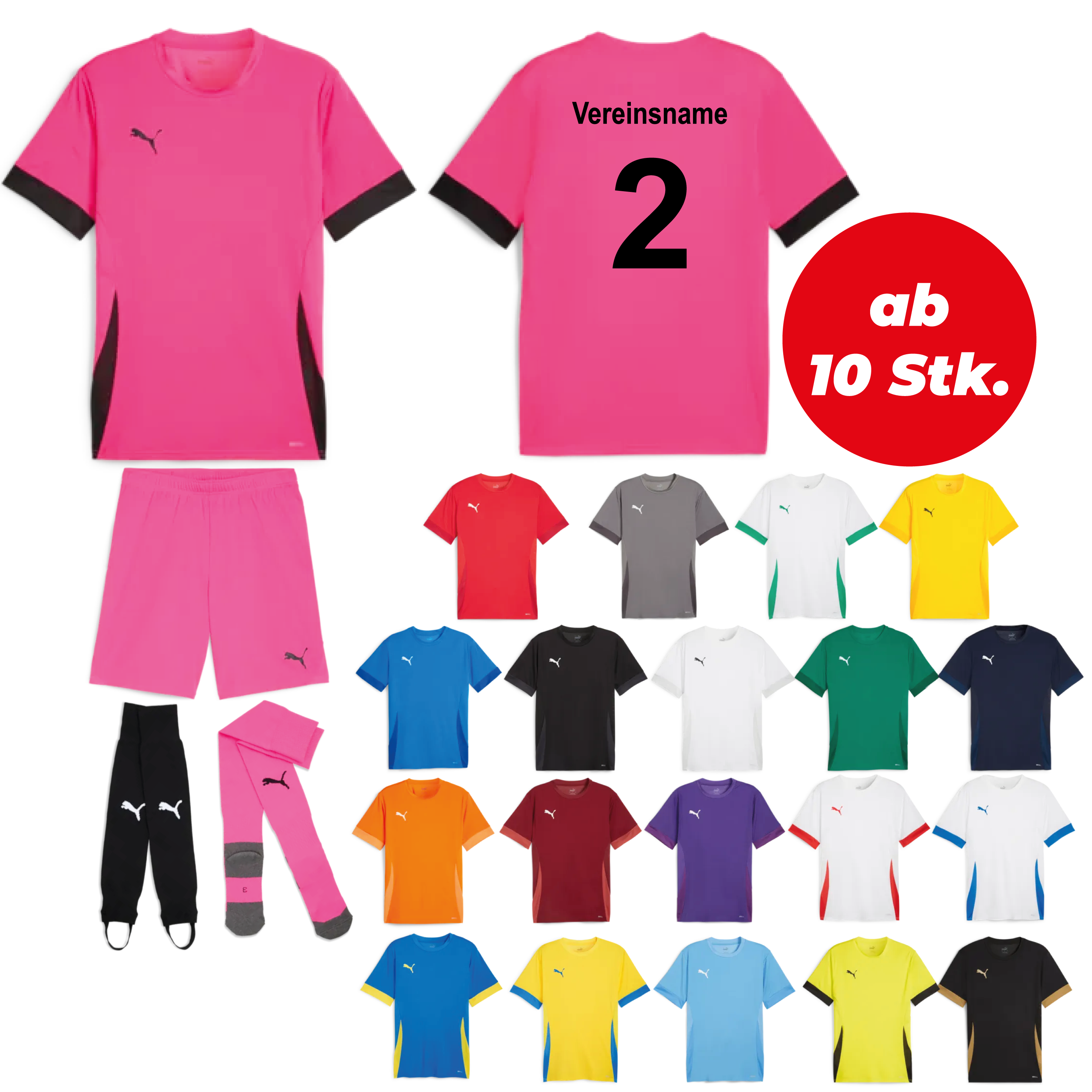 Trikotsatz Fußball PUMA teamGOAL MATCHDAY ab 10 Stk. inkl. Druck