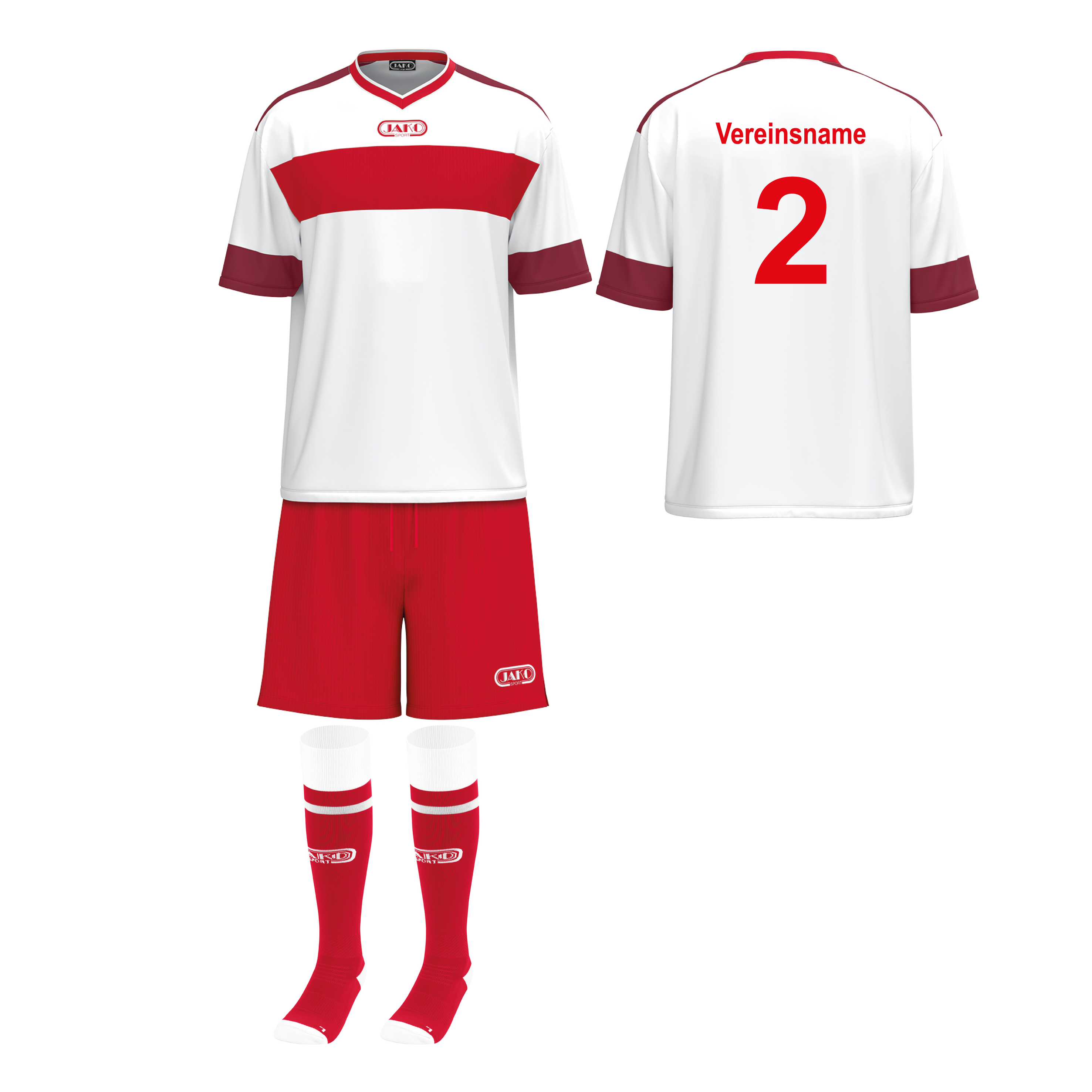 Trikotsatz Fußball Jako CLUB 92 ab 10 Stk. inkl. Druck