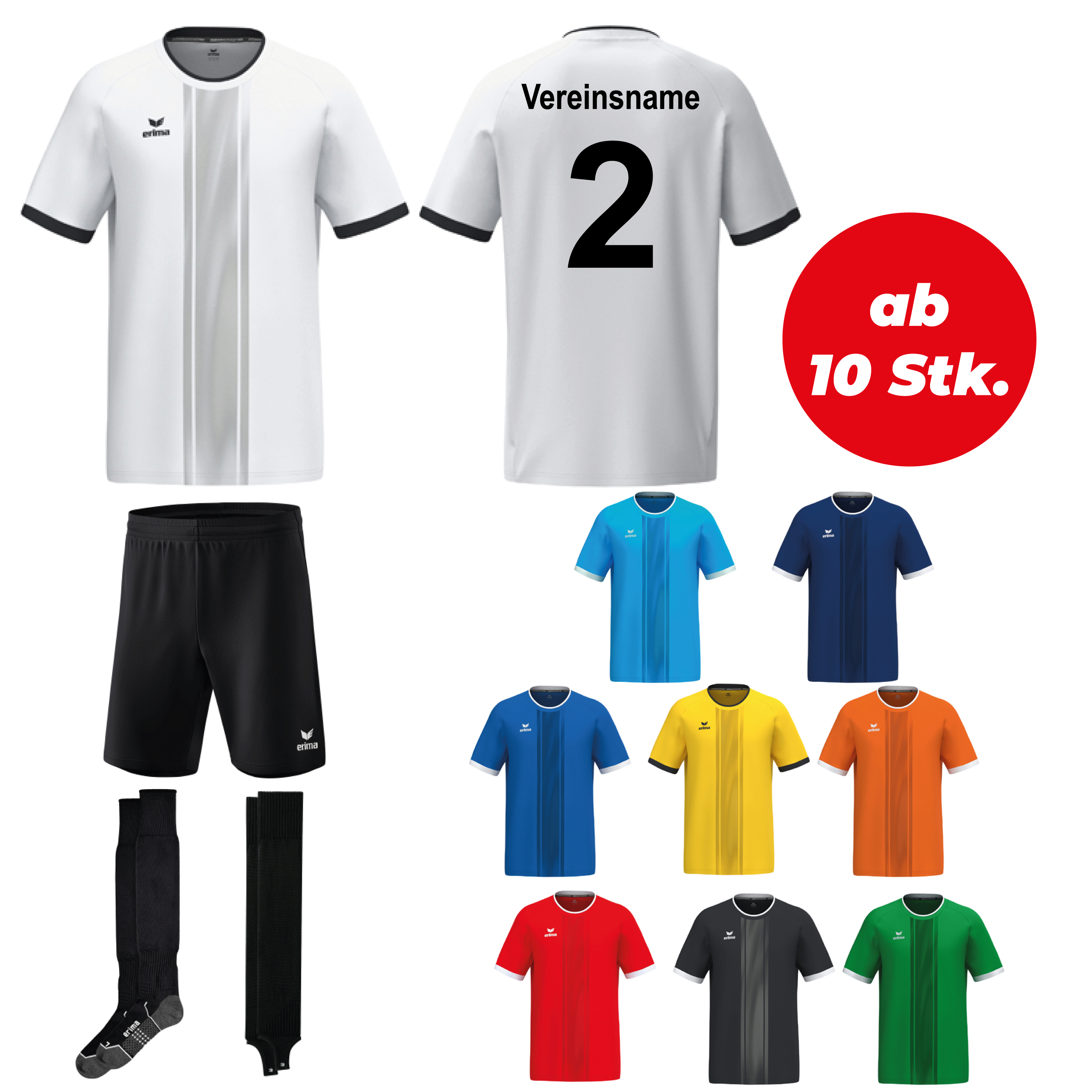 Trikotsatz Fußball Erima LIBERO 125 ab 10 Stk. inkl. Druck Trikotsatz Fußball Erima LIBERO 125 ab 10 Stk. inkl. Druck