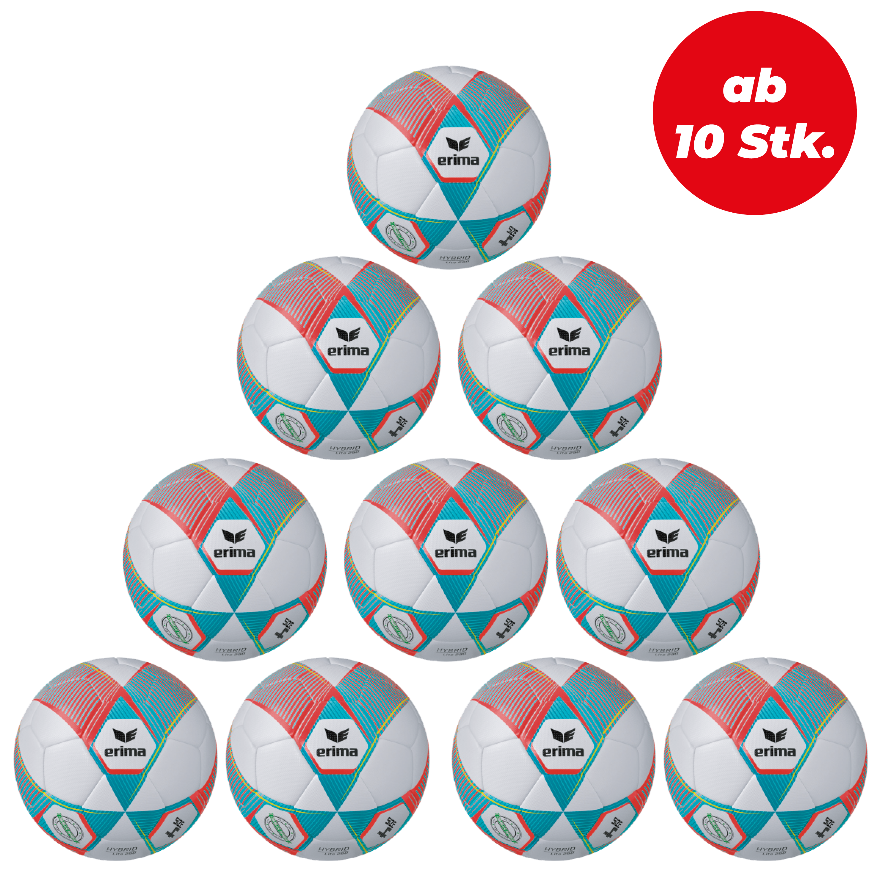 Erima Hybrid S-Light 290g Gr. 4 ab 10 Stk. Erima Hybrid S-Light 290g Gr. 4 ab 10 Stk.