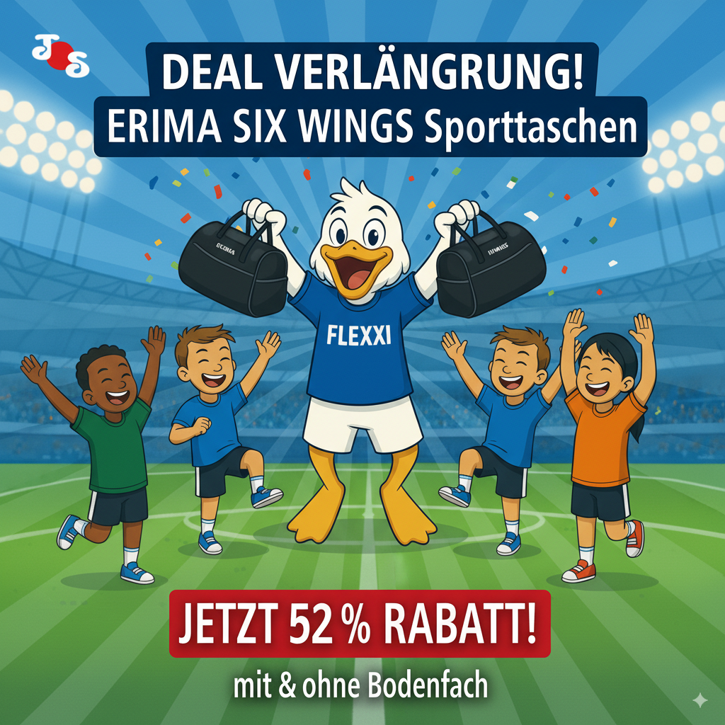 ERIMA Six Wings Sporttaschen: Verlängerung des -52 % Rabatt Deals | Teamsport Friedrichsort