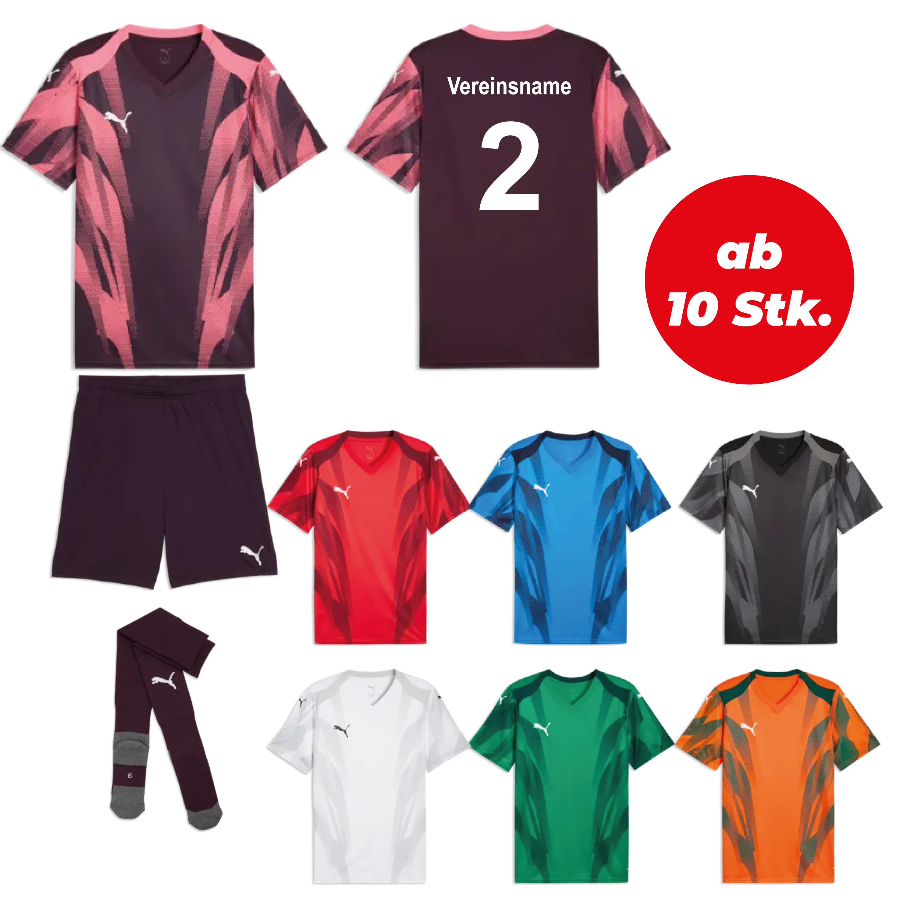 Trikotsatz Fußball PUMA teamFINAL26 GRAPHIC+ ab 10 Stk. inkl. Druck