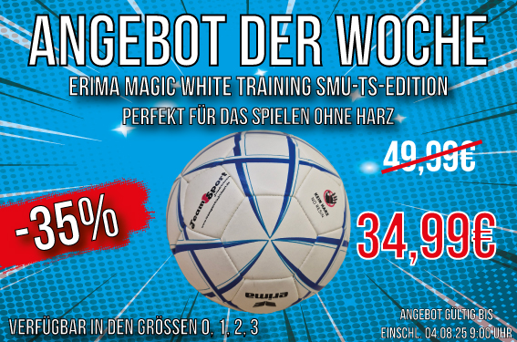 Flexxis Lieblingsball der Woche: Erima Magic White - Teamsport-Edition Kugel, Fußball, Sport